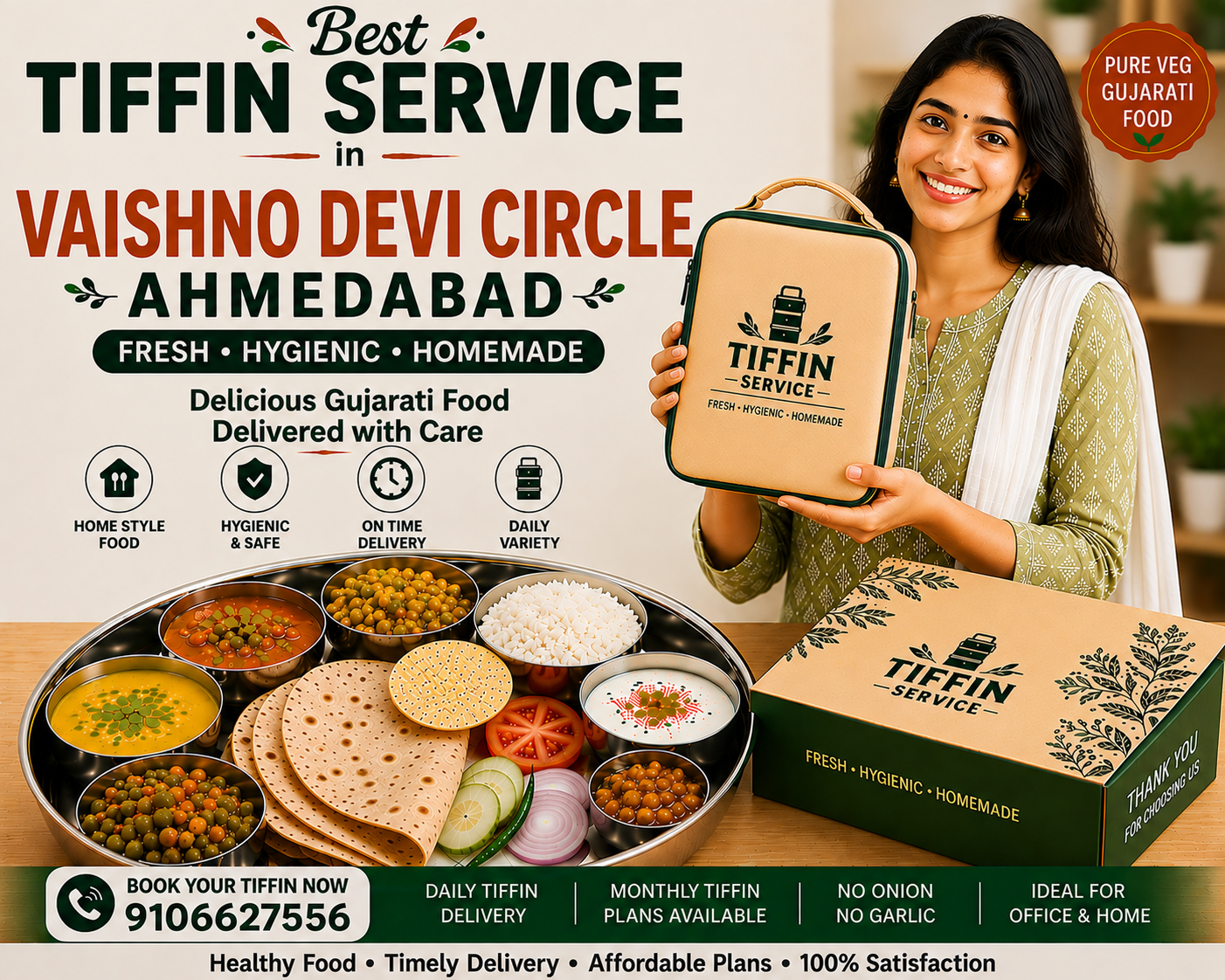 Best Tiffin Service in Vaishnodevi Ahmedabad